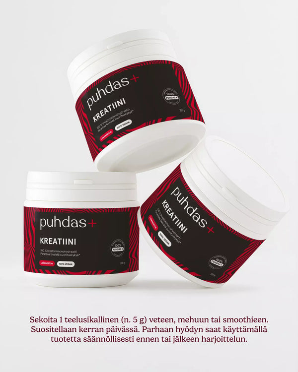 Kreatiini, 200 g, 100% kreatiiniä